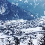 Mayrhofen skidort i bergen