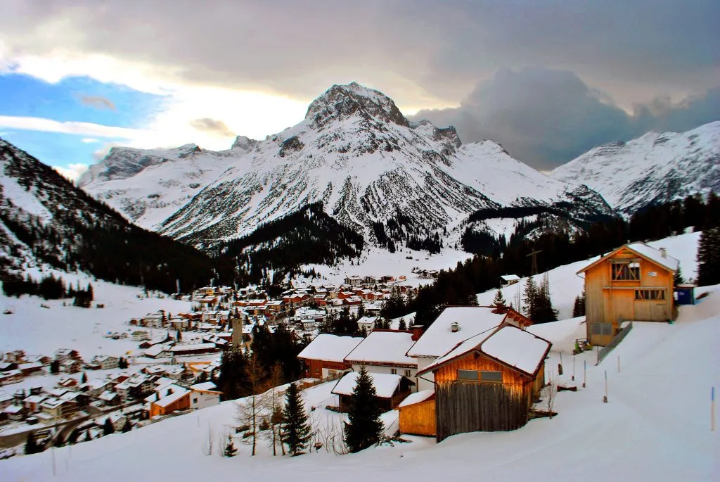Lech-Zurs am Arlberg Vorarlberg Itävallan Alpit Itävalta Itävalta