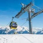 Kabellyftar i skidorten Mayrhofen - Zillertal-regionen, Österrike