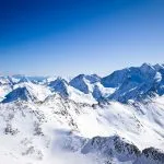 Panoramiczny widok na Alpy