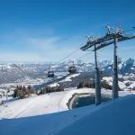 köysirata Hartkaiser vuori, hiihtokeskus Ellmau tirol talvella