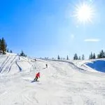 Paisaje invernal en los Alpes